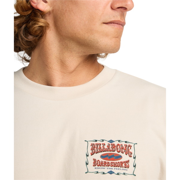 2025 Billabong Mens Double Spread OG T-Shirt 24A353518 - Chino